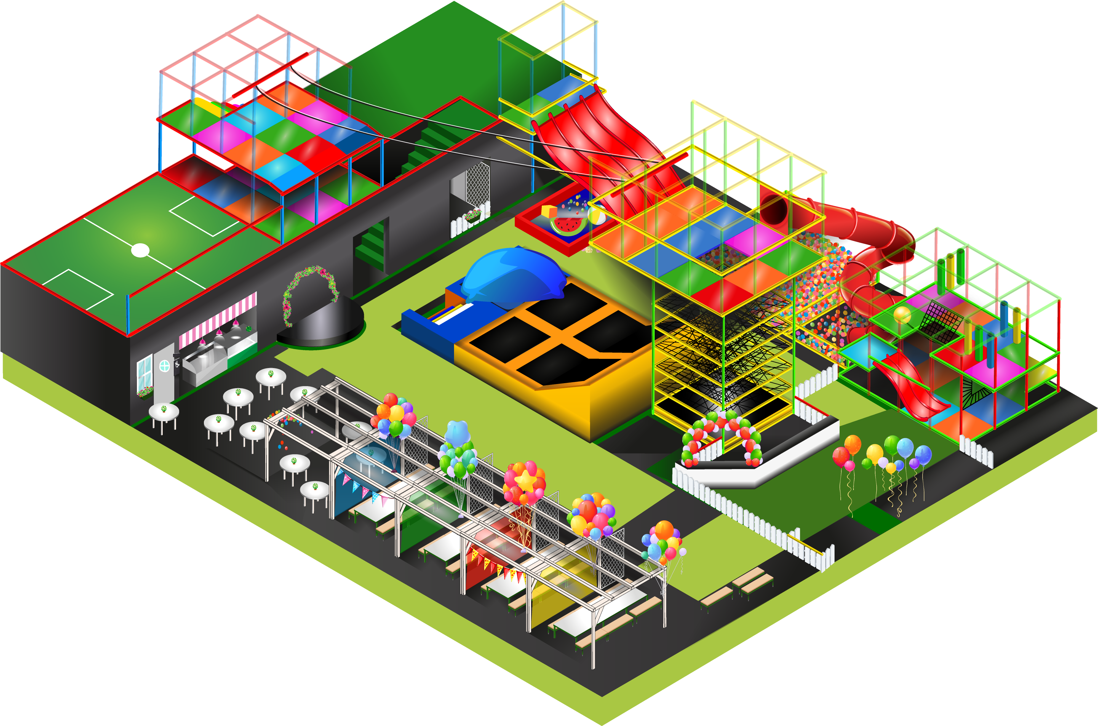 Mapa do Top Kids Park
